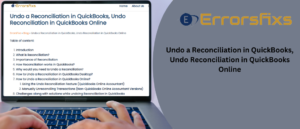 Undo Reconciliation in QuickBooks Online