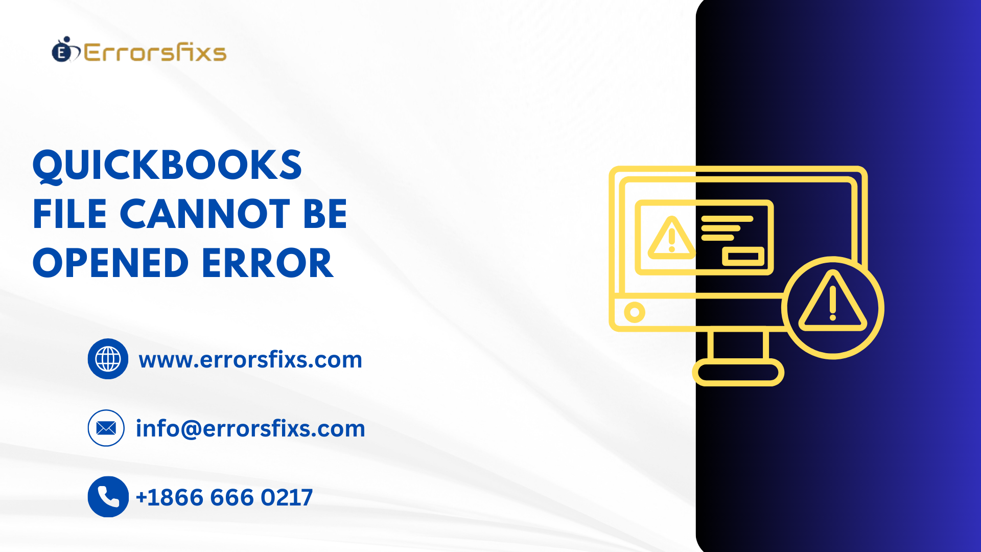QuickBooks File Cannot Be Opened Error