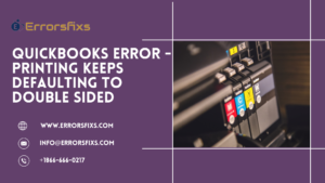 QuickBooks Double-Sided Printing Error